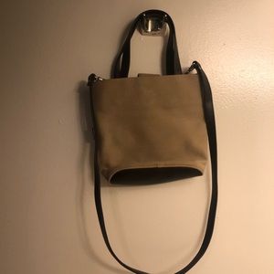Liz Claiborne crossbody tote bag linen feel